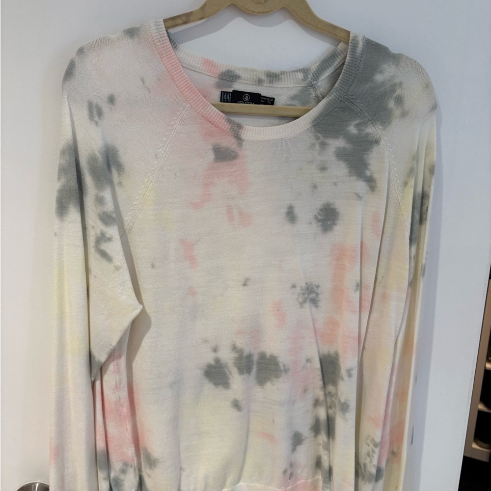 Volcom Cream Toe Dye Sweater